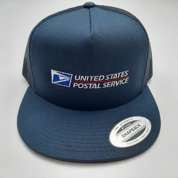 Mail Carrier USPS Embroidery Mailwoman Rural Uniform Trucker Hat Cap Retro 90s - Picture 1 of 5